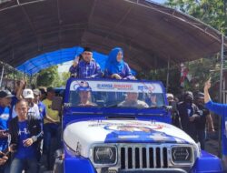 Ribuan Simpatisan Antarkan Paslon Bupati Majene, AST-RITA ke KPU