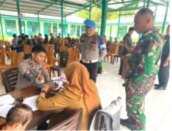 HUT ke-80 Persit Kartika Chandra Kirana,Personil Polres Majene Ikut Donor Dara