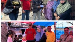 Pemdes Panggalo Bersama Puskesmas Ulumanda Berbagi Untuk Korban Kebakaran.