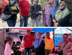 Pemdes Panggalo Bersama Puskesmas Ulumanda BerbagiUntuk Korban Kebakaran.