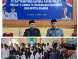 Bupati Majene Lantik 52 Anggota PAW BPD, Perkuat Fungsi Pengawasan dan Tata Kelola Desa