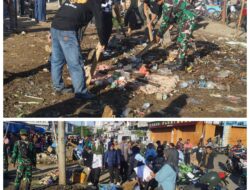 Bersihkan Area Pasar Sentral Mamuju, Asisten Bidang PEMKESRA Berharap Tingkatkan PAD