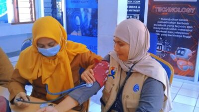 Puskesmas Banggae I Gelar Skrining Penyakit Tidak Menular di Kantor Kominfo Majene.