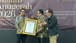 Firdaus Serahkan Anugerah SMSI 2026, Apresiasi Menteri hingga Kepala Desa Inspiratif