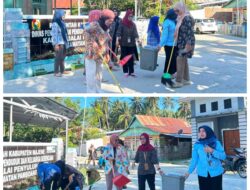 UPTD KB Pamboang Gelar Aksi Bersih Lingkungan, Mendukung Majene *Mapaccing”