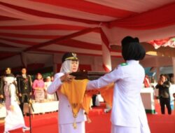 Wabup Majene Pimpin Upacara Penurunan Bendera, Tutup Rangkaian Peringatan HUT ke-81 Kemerdekaan RI
