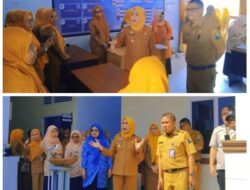Tim Penilai Sambagi Diskominfo Majene, Tampilkan Lingkungan Kantor Bersih dan Asri