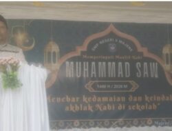 Peringatan Maulid Nabi di SMPN 3 Majene Meriah, Penuh Prestasi dan Penghormatan bagi Pensiunan Guru