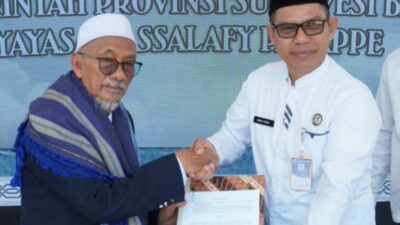 Gubernur Sulbar Siapkan 20 Beasiswa S1 bagi Mahasantri Ma’had Aly Lathifiyah Parappe pada 2026